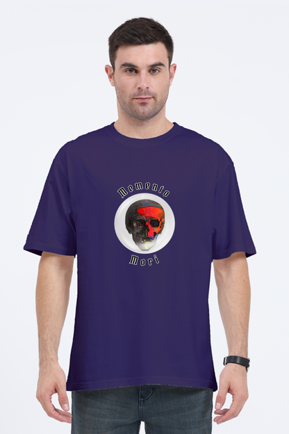 Memento Mori Stoic Red Skull Classic Oversized T-shirt