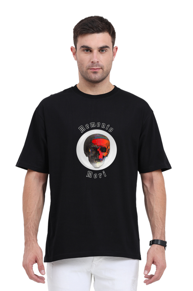 Memento Mori Stoic Red Skull Classic Oversized T-shirt