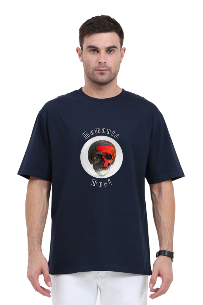 Memento Mori Stoic Red Skull Classic Oversized T-shirt