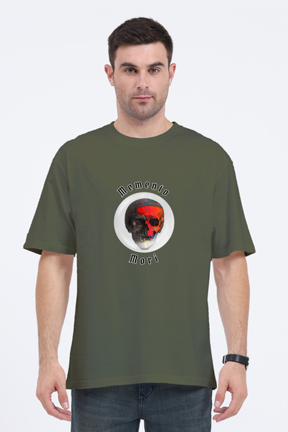 Memento Mori Stoic Red Skull Classic Oversized T-shirt