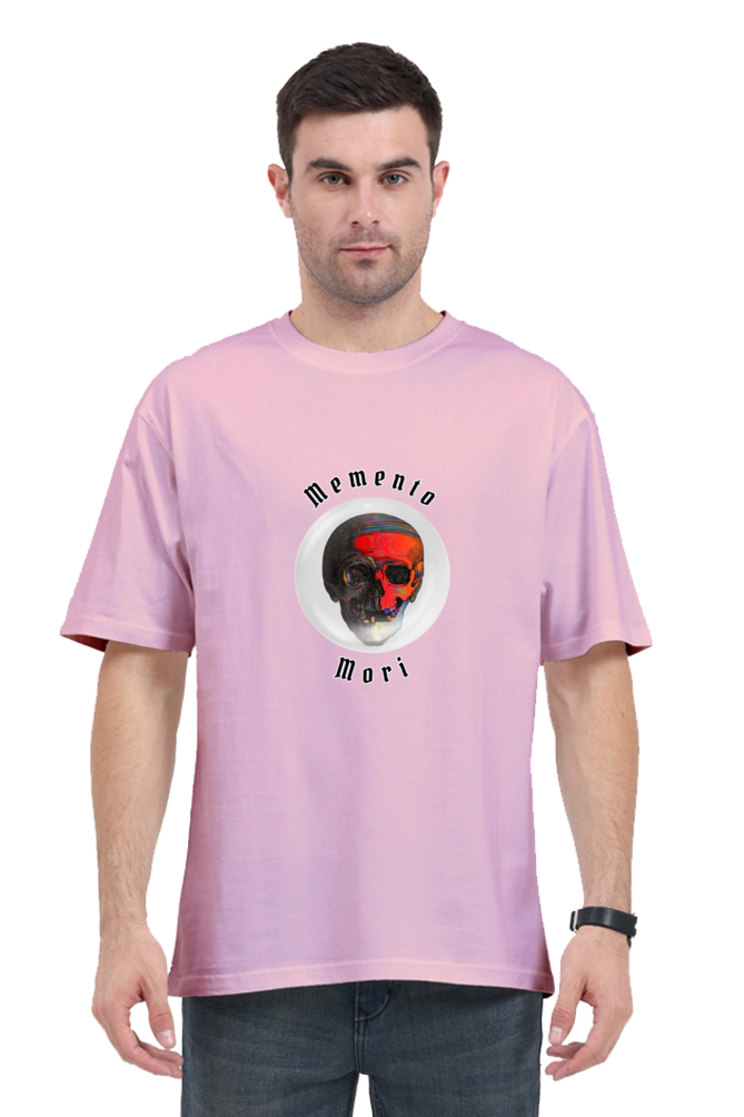 Memento Mori Stoic Red Skull Classic Oversized T-shirt