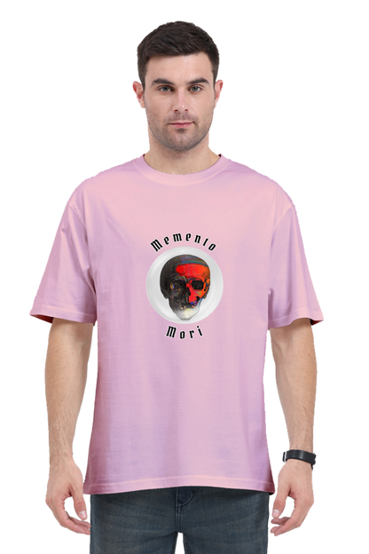 Memento Mori Stoic Red Skull Classic Oversized T-shirt