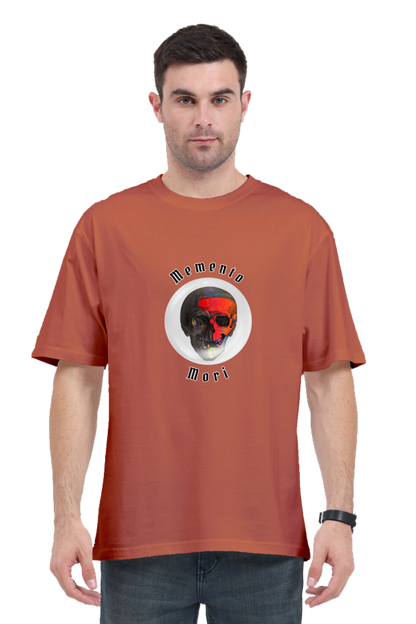 Memento Mori Stoic Red Skull Classic Oversized T-shirt